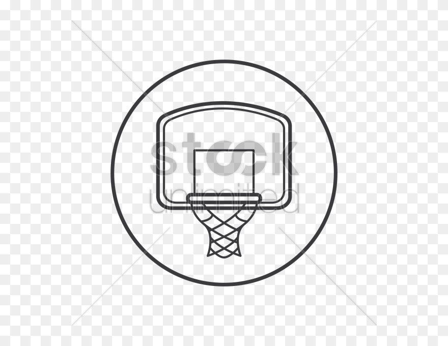 Transparent Basketball Goal Clipart - Basketball Hoop - Png Download