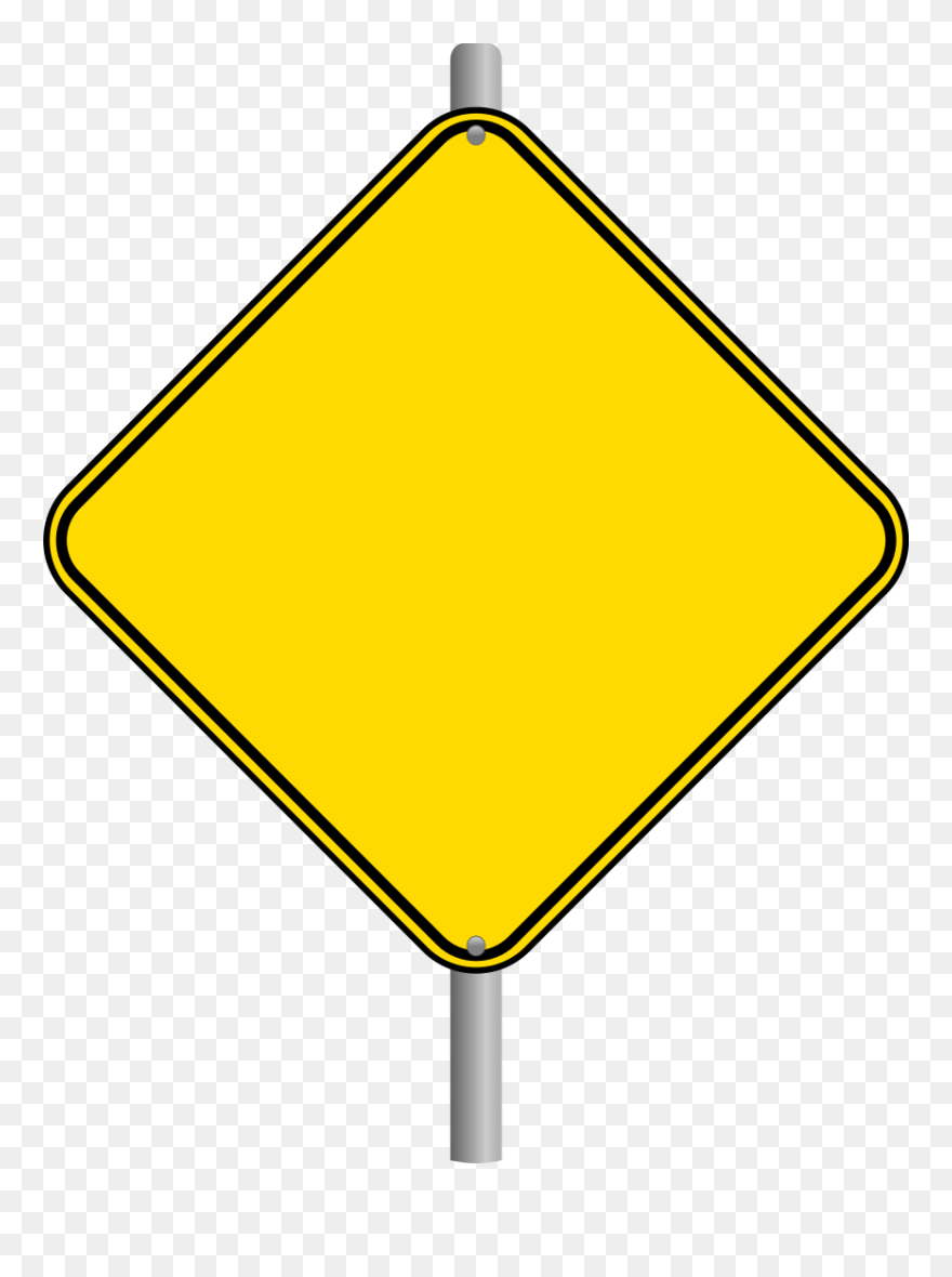 Warning Sign Traffic Sign Clip Art - Traffic Sign Blank Png Transparent Png