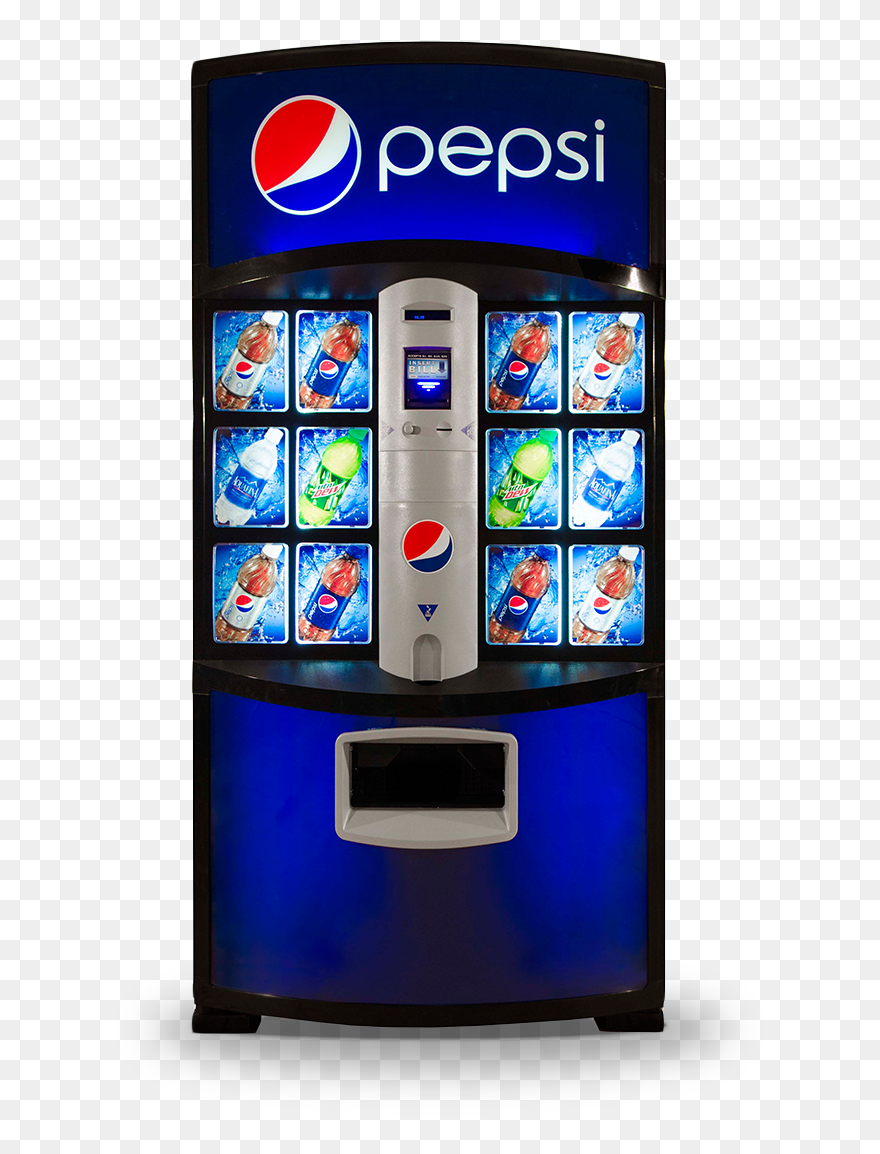 Pepsi Transparent Vending Machine - Coke Vending Machine Png Clipart