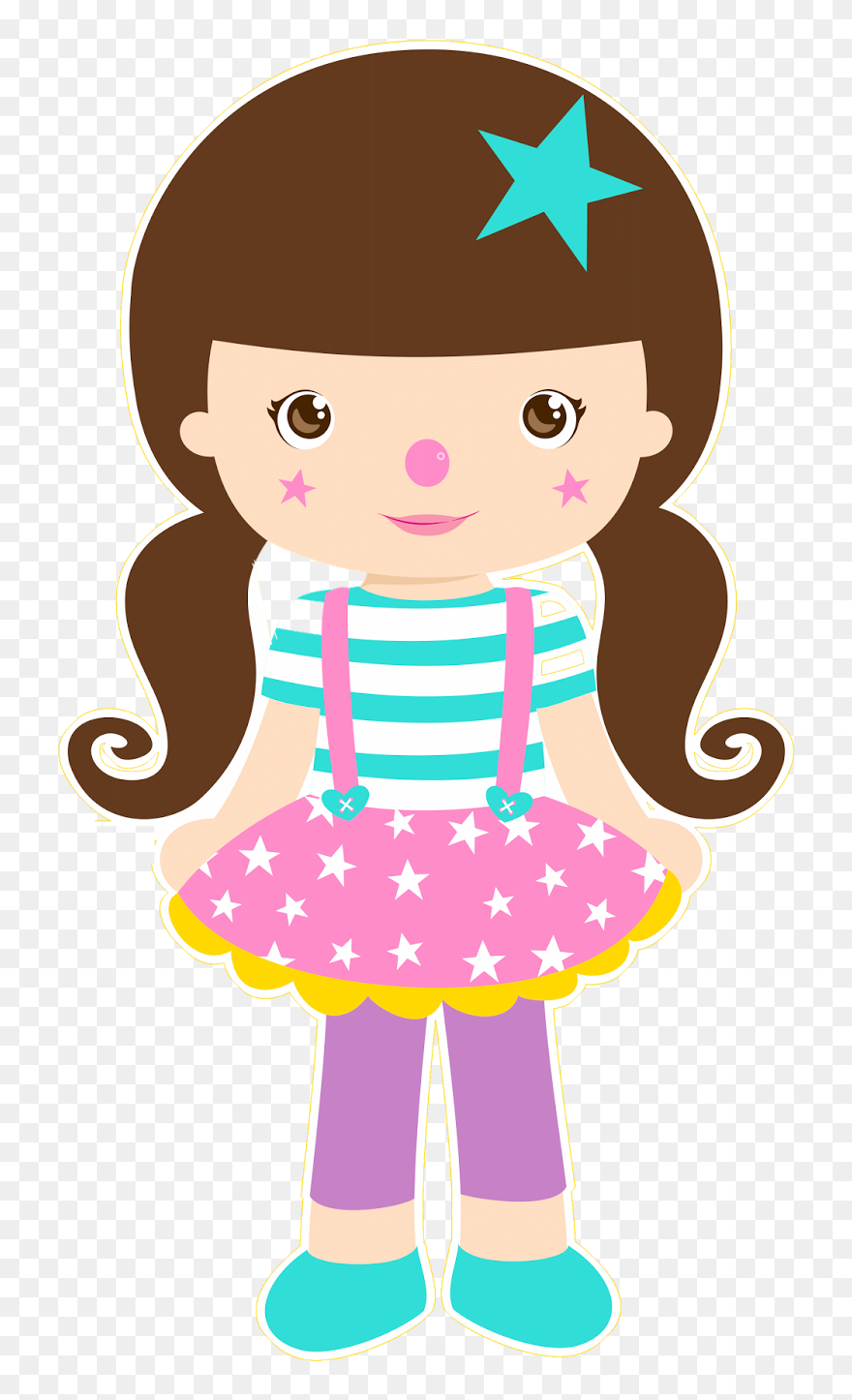Transparent Clown Clipart Png - Girl Clipart Png