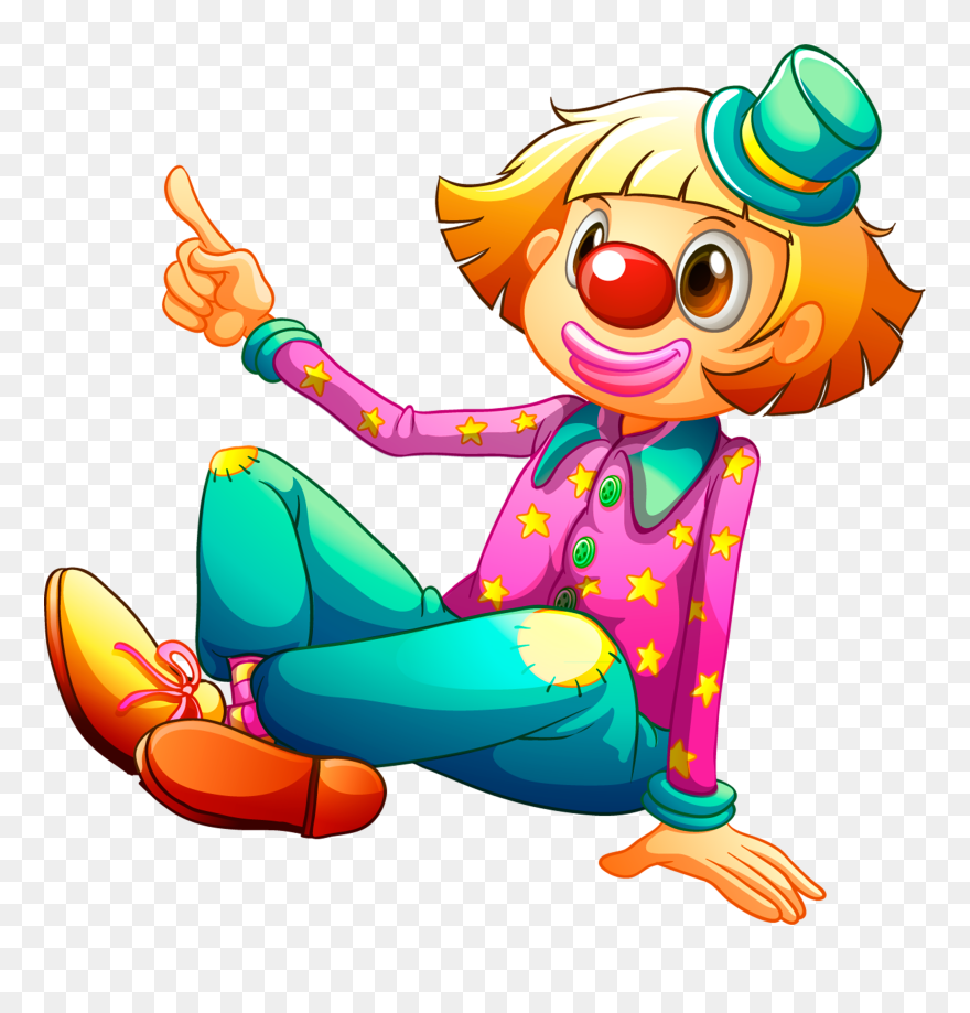 Cartoon Illustration Clown Royalty-free Free Download - Como Desenhar Um Palhaco Acentado Na Bola Clipart