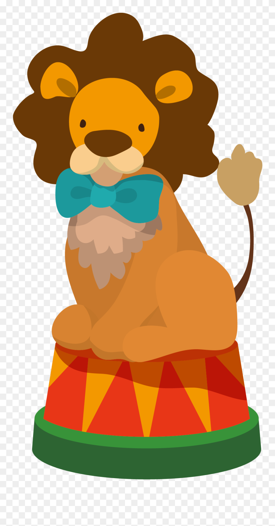 Clown Clipart Circus Lion - Cartoon Circus - Png Download