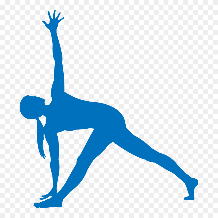 Transparent Yoga Pose Clipart - Yoga Poses Blue - Png Download