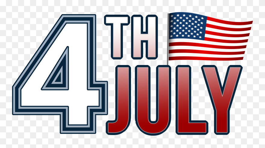 4th Of July Free Clipart 400 X 150 Graphic Freeuse - Flag Of The United States - Png Download