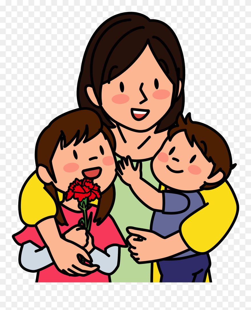 Mother And Child Clipart - Png Download