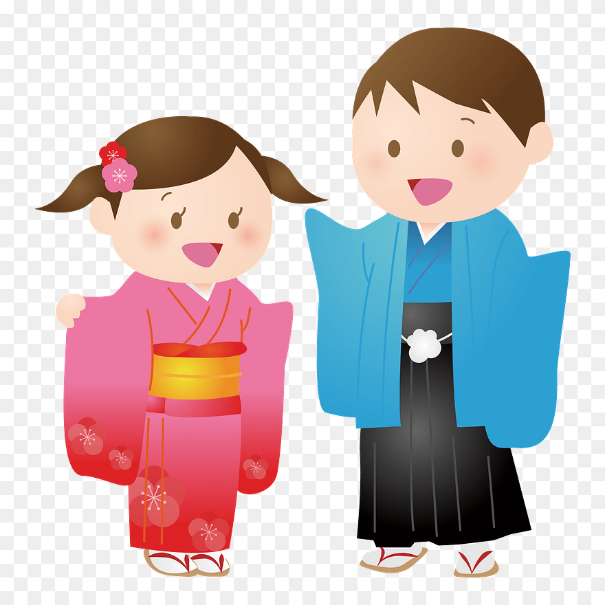 Children Kimono Clipart - Kimono - Png Download