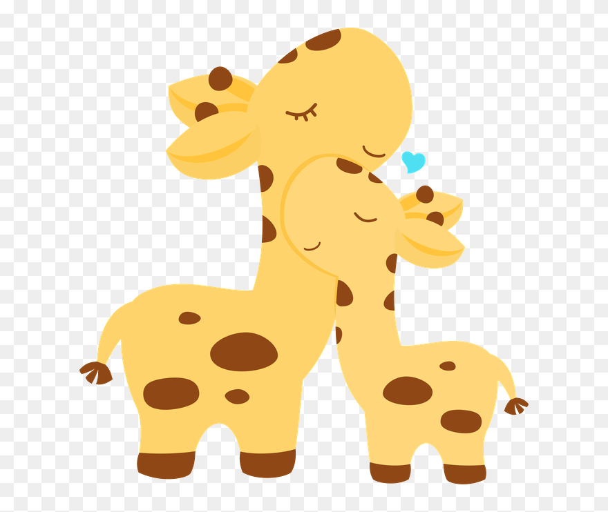 Transparent Baby Giraffe Cartoon Clipart