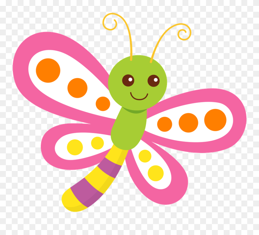 Dragonfly Clipart Pond Animal - Mariposa Clipart - Png Download