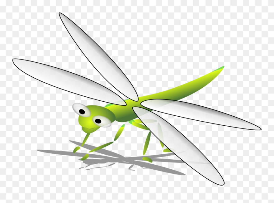 Fly,leaf,pollinator - Clipart Capung - Png Download