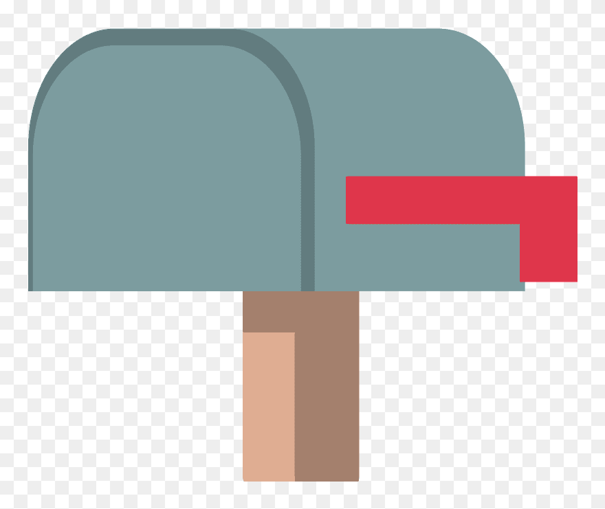 Closed Mailbox With Lowered Flag Emoji Clipart - Graphic Design - Png Download