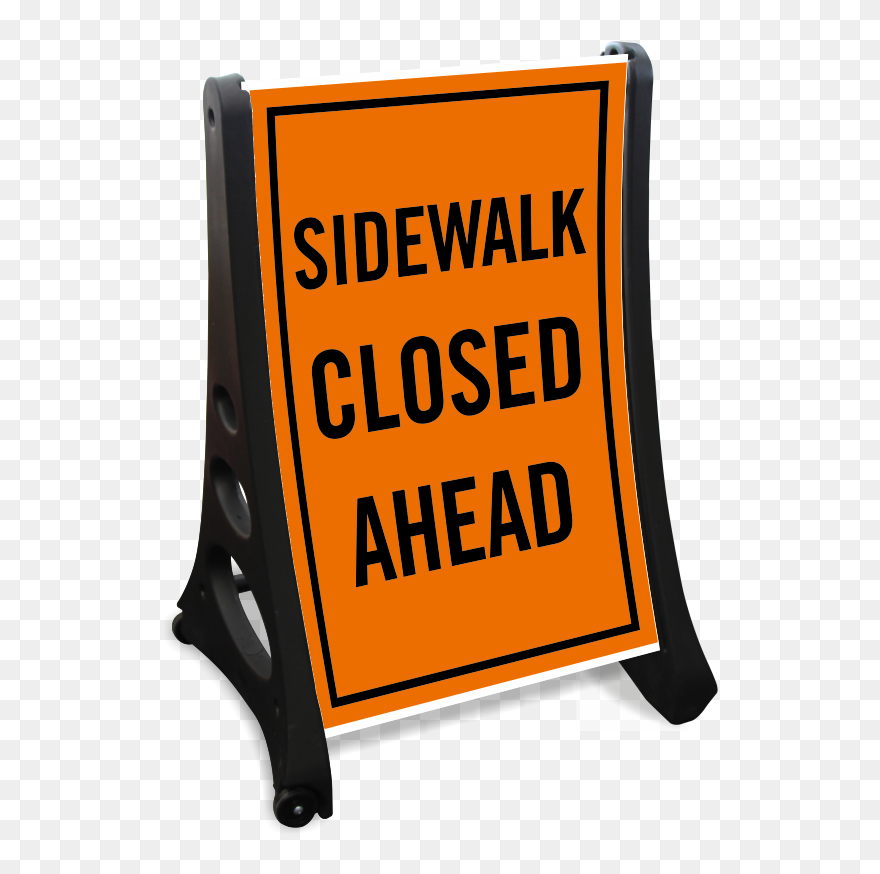 Sidewalk Clipart Curved - Sign - Png Download