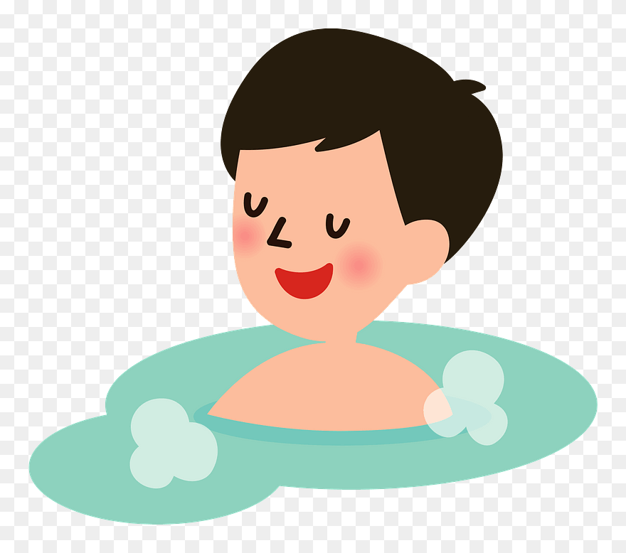 Man Hot Spring Clipart - Man - Png Download