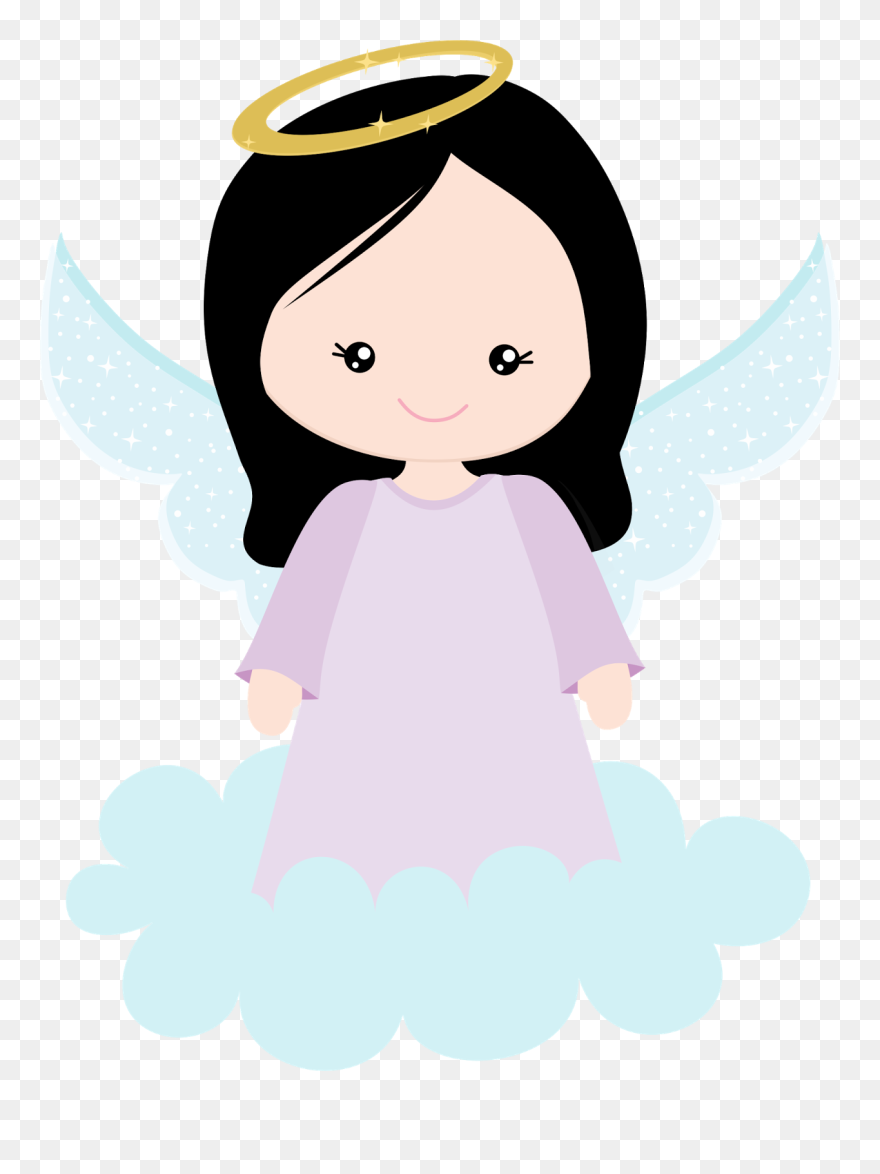 Girl Angel Clipart - Girl Baptism Clipart - Png Download
