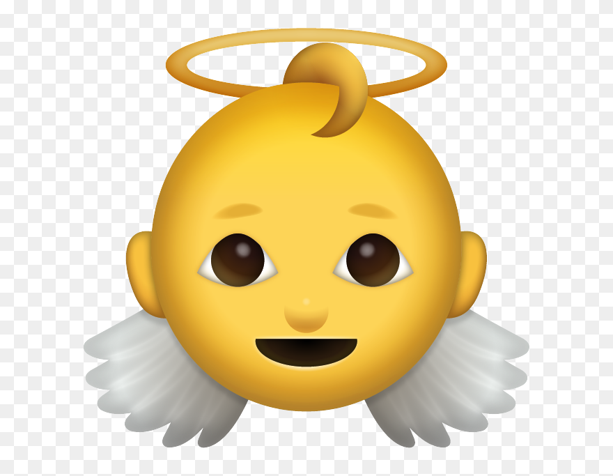 Download Baby Iphone Emoji - Angel Emoji Png Clipart