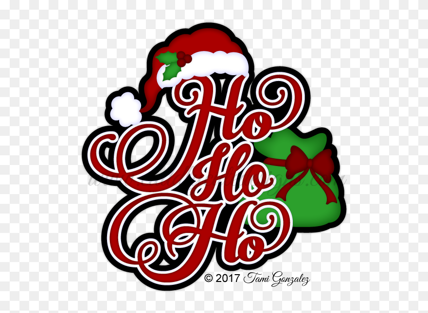 Hohoho Title - Png ตัวหนังสือ วัน ค ริ สมาส Clipart