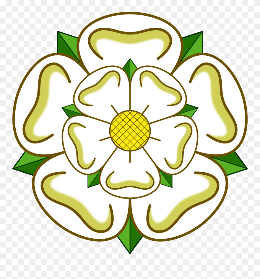 Symmetry,petal,plant - Yorkshire Rose Clipart