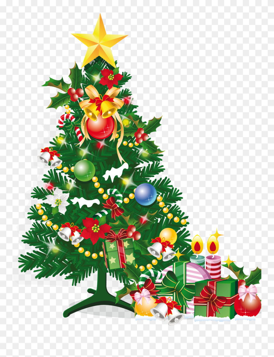 Arbol De Navidad Vector Png - Christmas Tree Gif Png Clipart