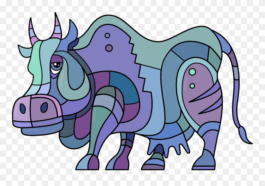 Steampunk Cow Clipart - Cartoon - Png Download