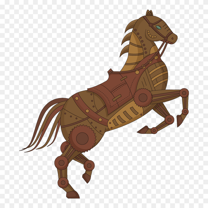 Steampunk Horse Clipart - Illustration - Png Download