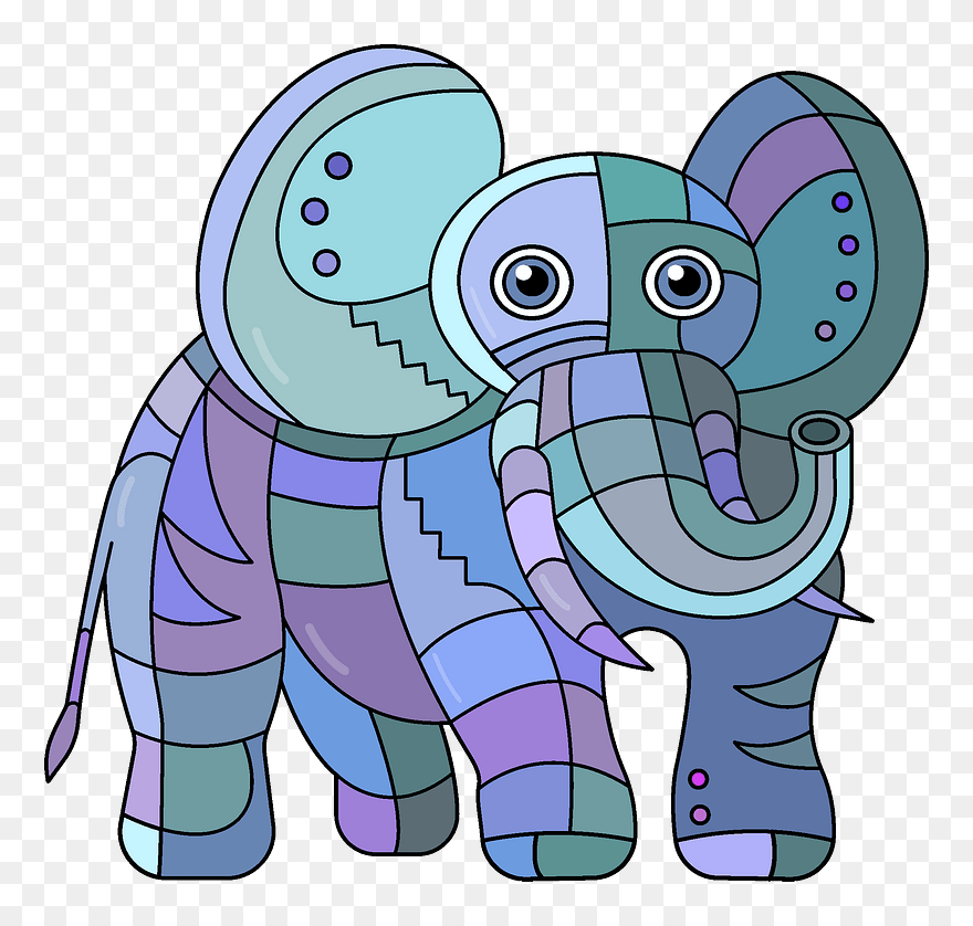 Steampunk Elephant Clipart - Cartoon - Png Download