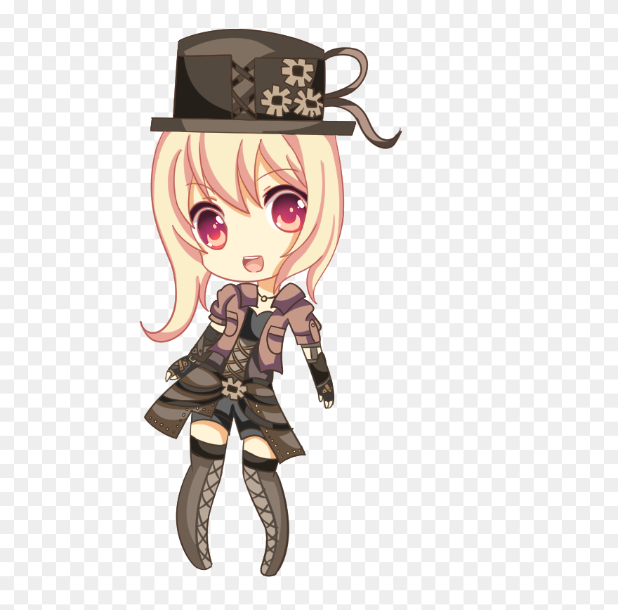 Alice In Wonderland Watch Cartoon For Kids - Anime Girl Steampunk Chibi Clipart
