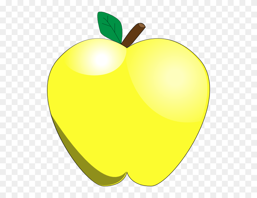 Yellow Apple Clip Art At Clker - Yellow Apples Clipart - Png Download