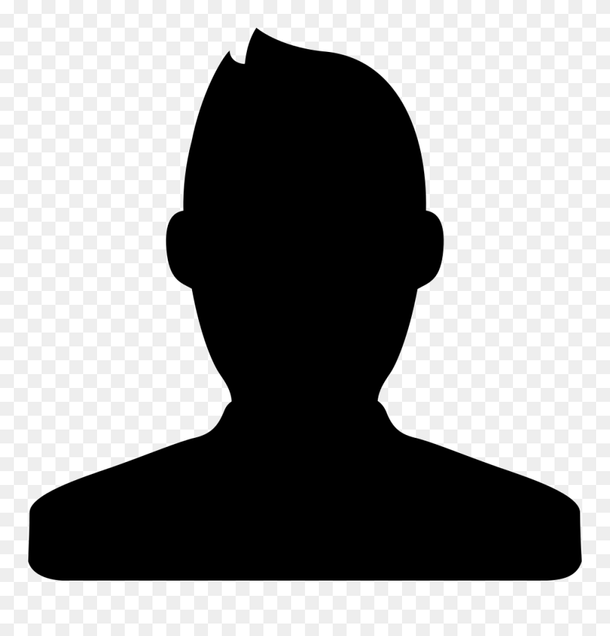Silhouette Male Clip Art - Blank Person - Png Download