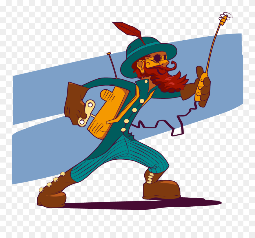 Steampunk Character Concept Art - Cartoon Clipart