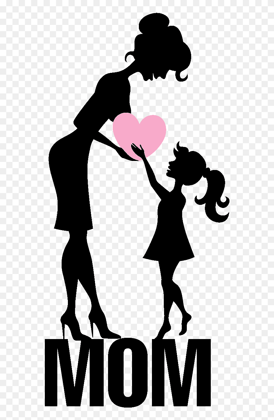 Mom And Daughter Illustration Clipart