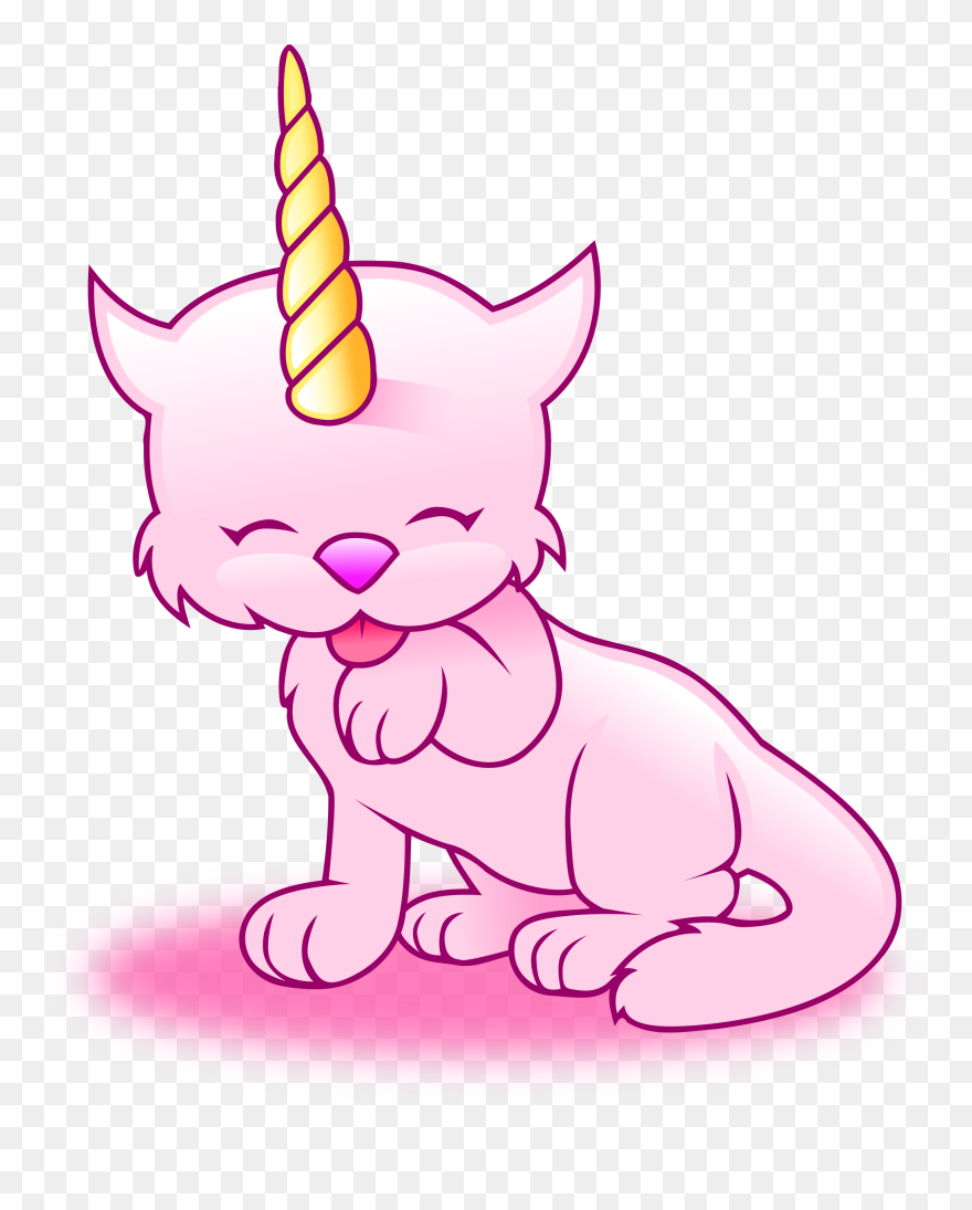 Cat Unicorn Coloring Pages Clipart