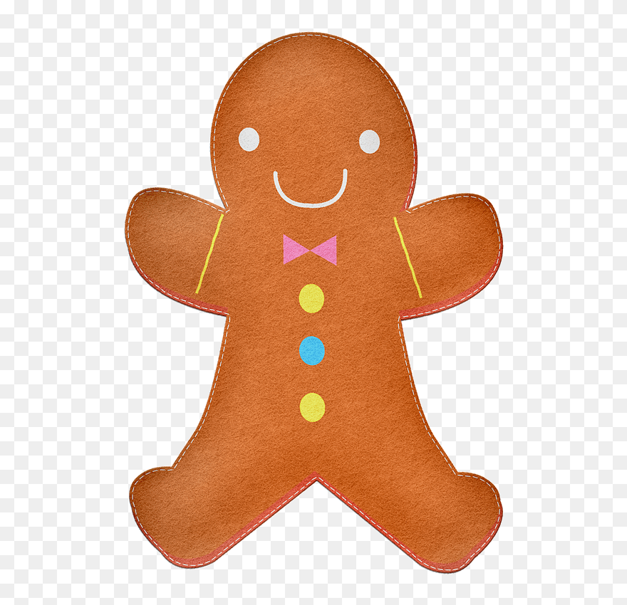 Gingerbread Man Clipart - Gingerbread - Png Download