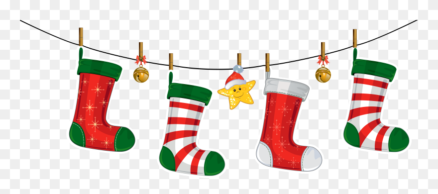Holiday Clipart Sock, Holiday Sock Transparent Free - Christmas Socks Png