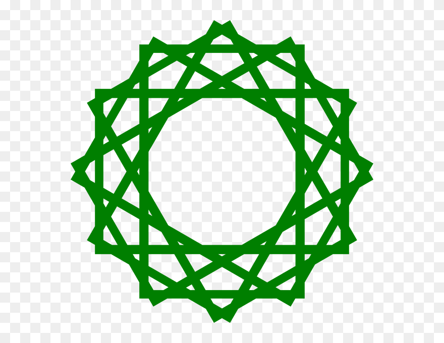 Golden Geometric Patterns Islamic Clipart