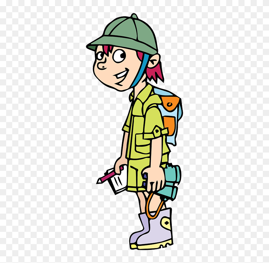 Traveler Kid Clipart - Adventurous Clipart - Png Download