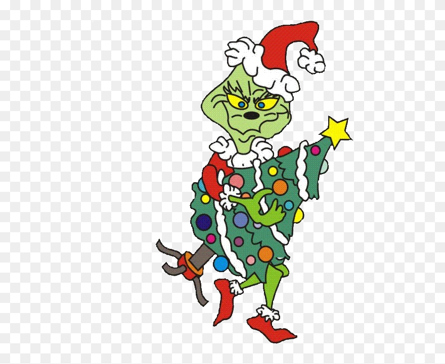 Grinch Stealing The Tree Clipart