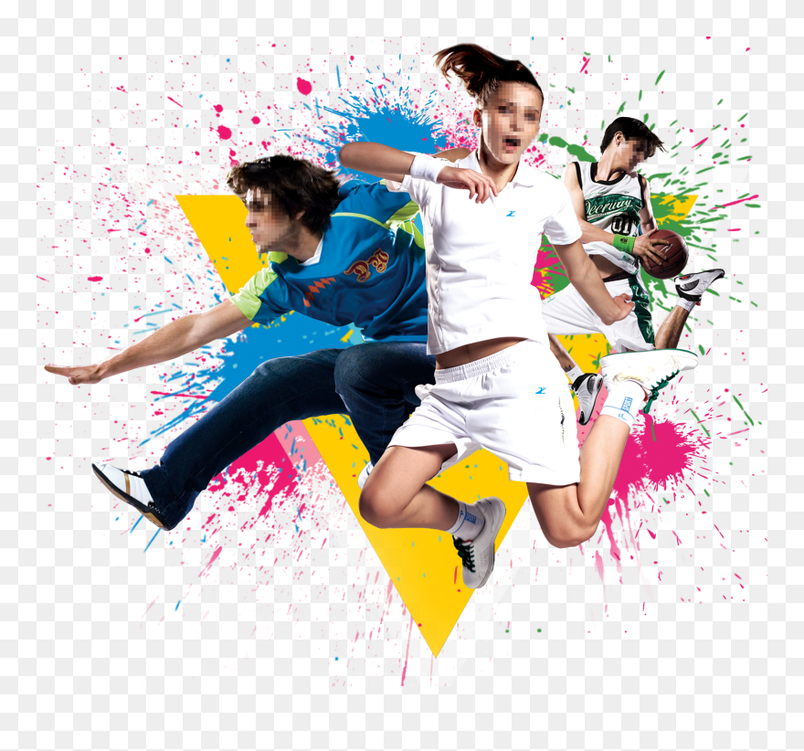 Of Self-balancing Svettband Sports Watercolor Splash - Sports Water Color Png Clipart