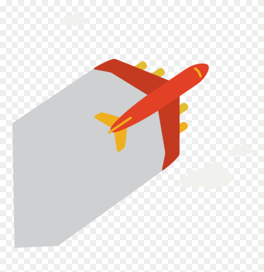 #ftestickers #clipart #clouds #airplane #papercut #3deffect - Airplane - Png Download