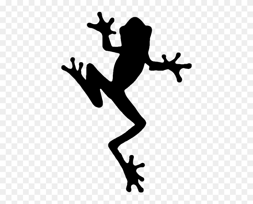 Frog Silhouette Clip Art - Tree Frog Silhouette - Png Download