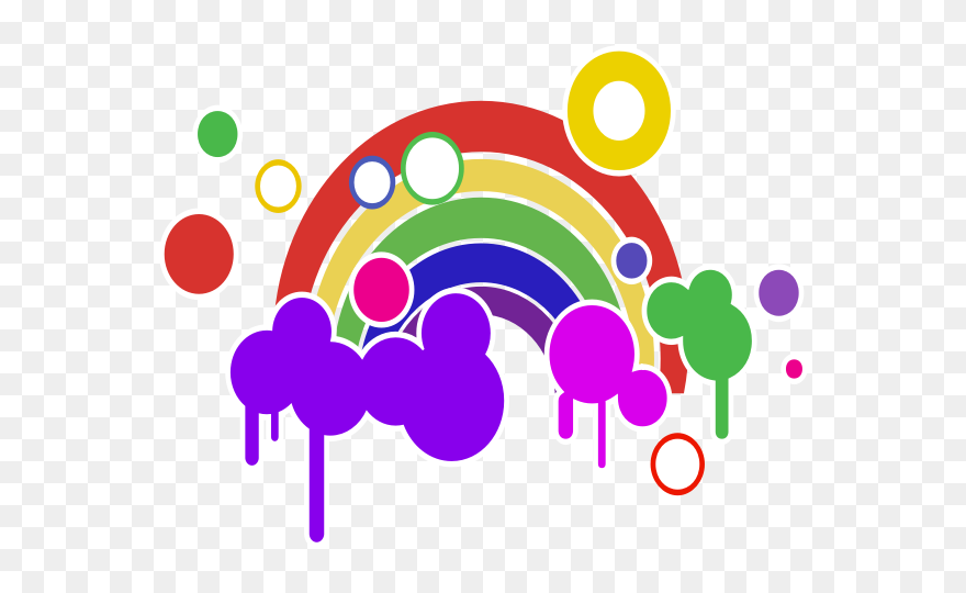 Isolated Rainbow - Clip Art - Png Download