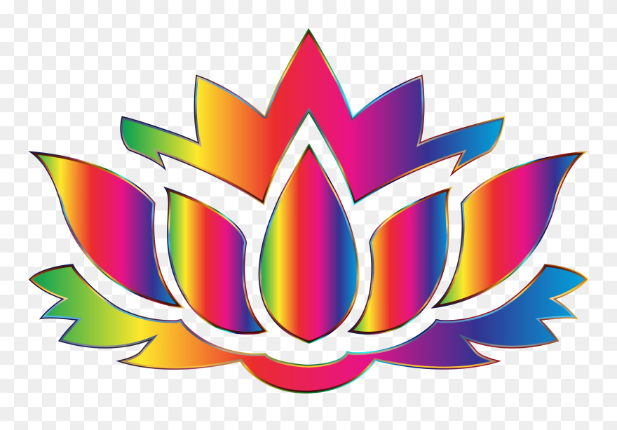 Clipart Rainbow Background 20 Free Cliparts - Clipart Rainbow Flower - Png Download