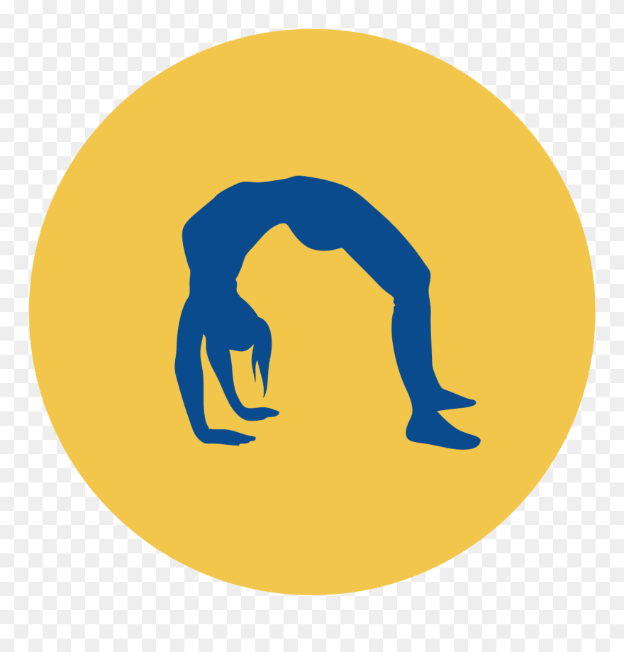 Rhythmic Gymnastics Balance Beam Cheerleading Clip - Gymnastics Girl Silhouette - Png Download