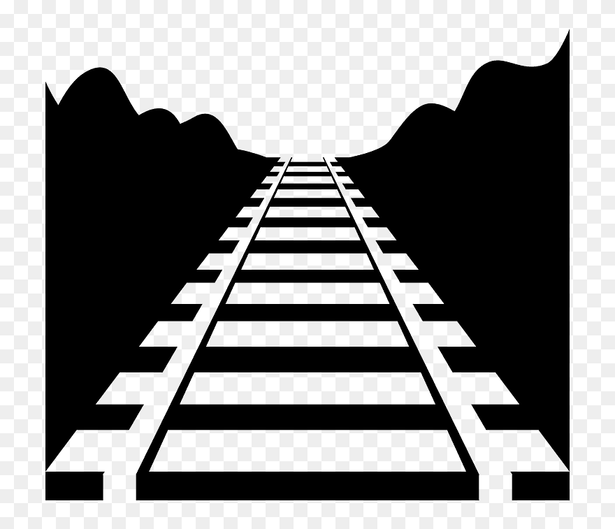 Railway Track Emoji Clipart - Vias De Tren Svg - Png Download