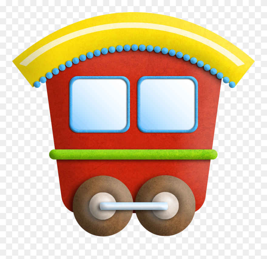 Clipart Cute Cartoon Circus Train For Children - Png Download