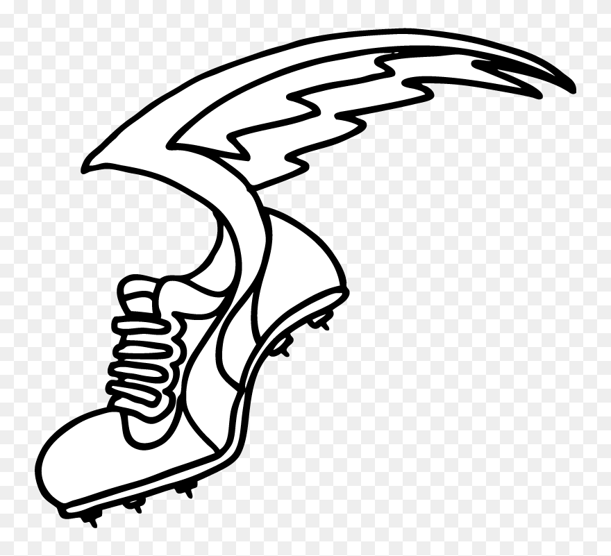 Field Shoe With Wings Clipart