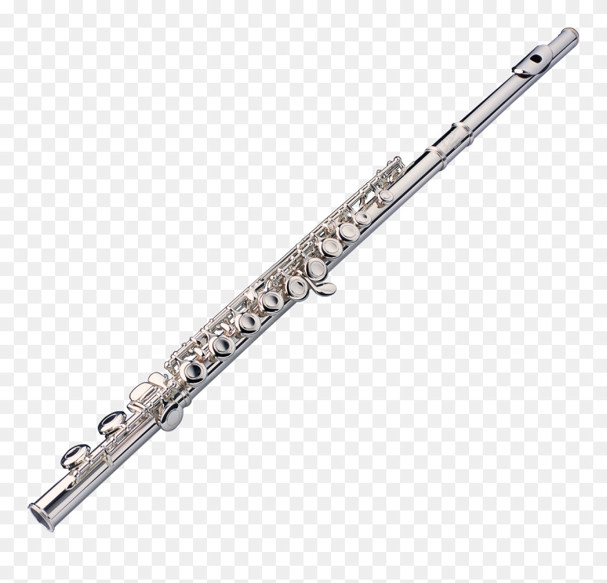 Western Concert Flute Musical Instruments Woodwind - Flute Transparent Background Clipart