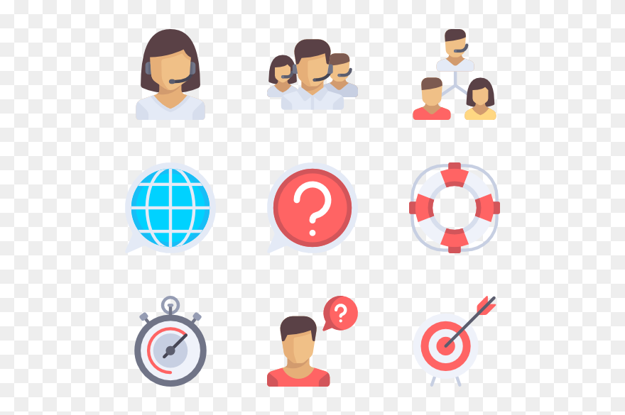 Cleaning Service Vector - Customer Service Vector Icons Clipart