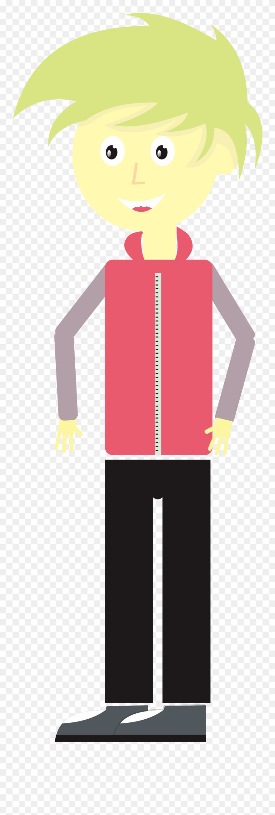 Fingers Boy - Illustration Clipart