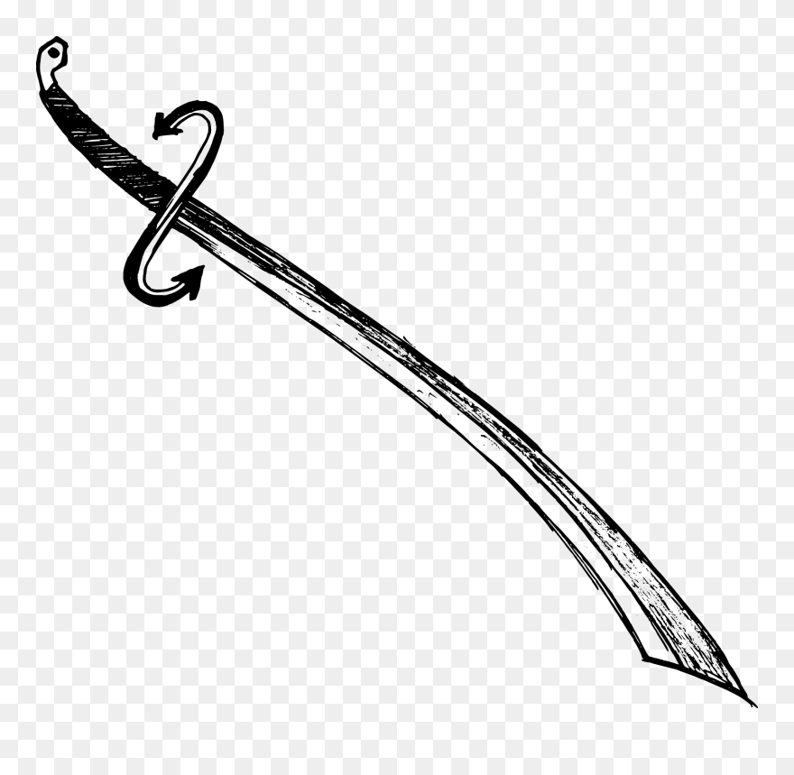 Sword Vector Free Download - Sword Drawing Png Clipart