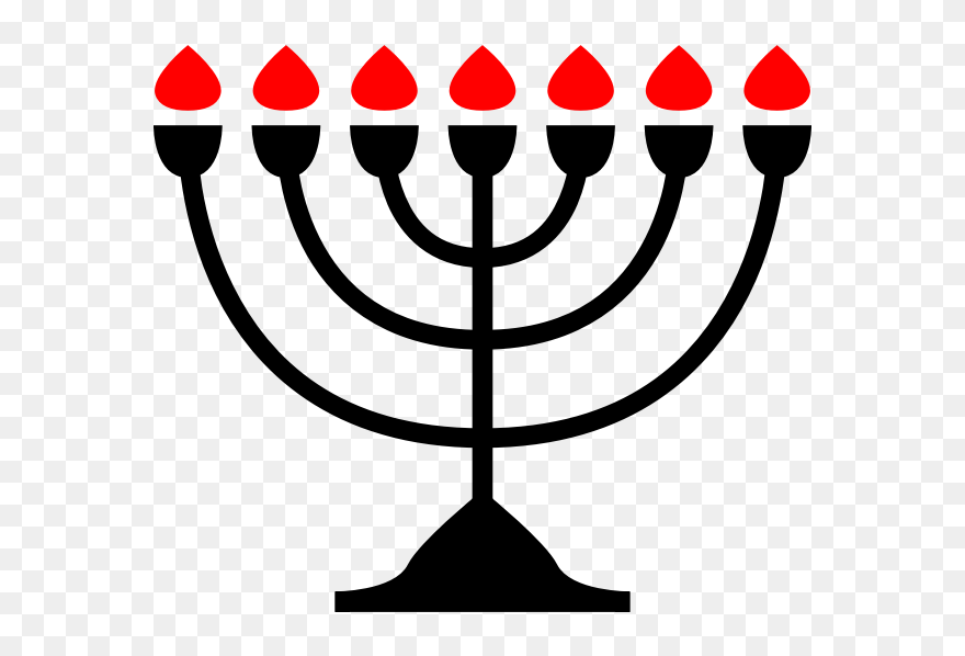 Menorah Vector Silhouette - Acccuracy Logo Clipart