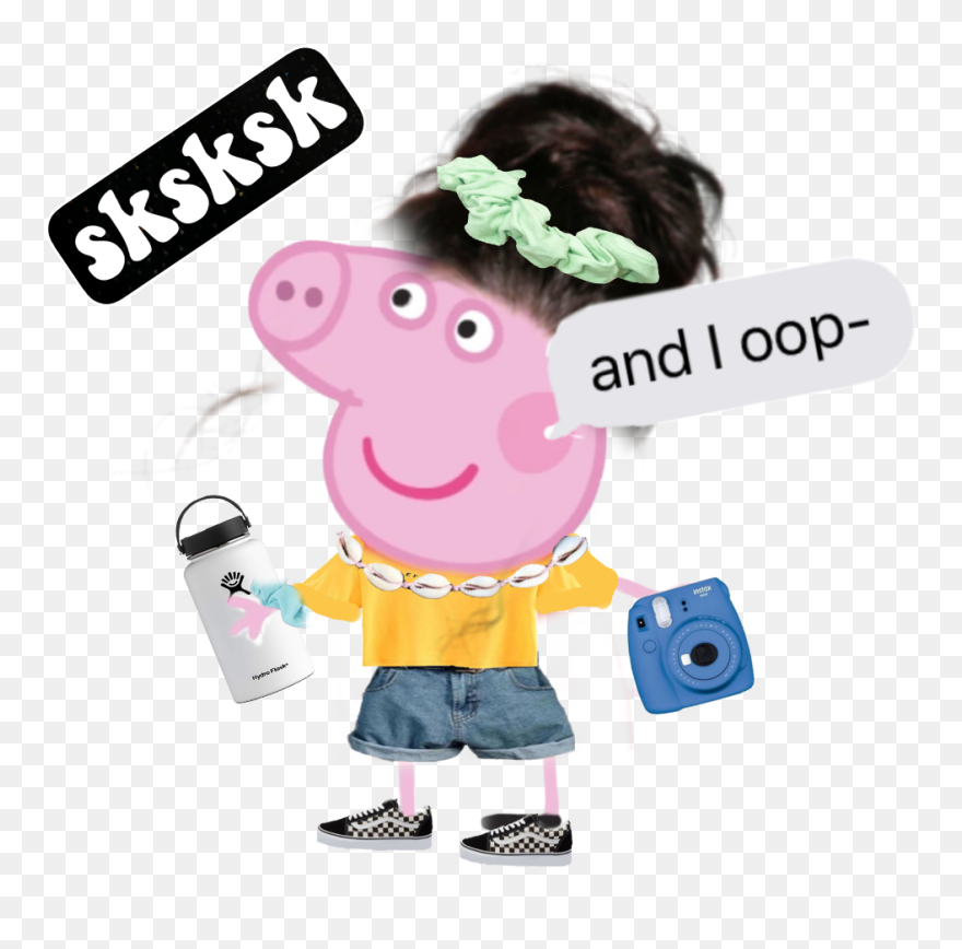 Skskskkskkks - Peppa Pig Meme Vsco Clipart